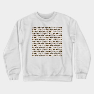 Ancient petroglyphs and cave paintings pattern art Crewneck Sweatshirt